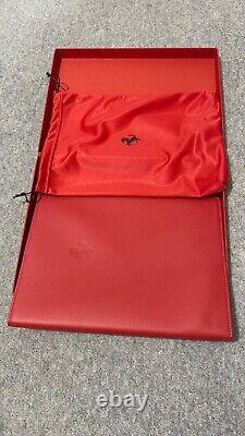 Ferrari Red Leather A4 Folder Welcome to Ferrari boxed without book RARE