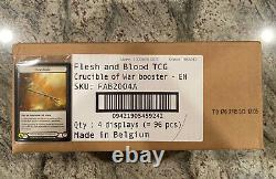 Flesh and Blood TCG Crucible of War Case (4 Boxes) Sealed Alpha 1st Ed + Promos