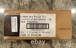 Flesh and Blood TCG Crucible of War Case (4 Boxes) Sealed Alpha 1st Ed + Promos