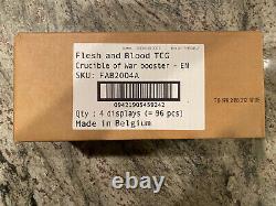 Flesh and Blood TCG Crucible of War Case (4 Boxes) Sealed Alpha 1st Ed + Promos