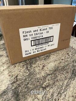 Flesh and Blood TCG Monarch Case (4 Boxes) Alpha First Edition Factory Sealed