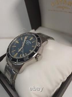 Gents Rotary Men's Exclusive Vintage Dive Automatic Watch & Box Rare