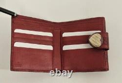 Gucci GG Wallet Coin Purse Burgundy Red Ladies New Boxed Authentic RARE