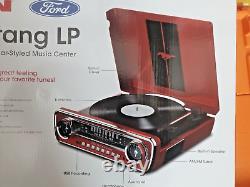 ION Ford Mustang LP 4-in-1 Turntable USB Entertainment System Rare New in Box