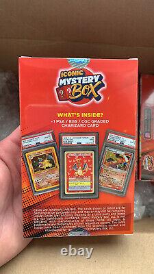 Iconic Mystery Box Graded Charizard Box Pokemon Rare NEW & Sealed