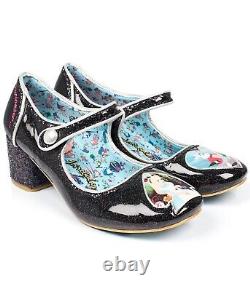 Irregular Choice Alice in Wonderland Tick Tock Black Shoes Rare New Boxed