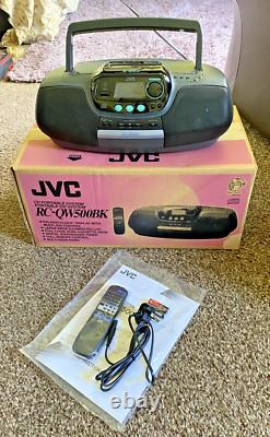 JVC Portable CD System RC QW500BK Brand New Unused & Boxed Very Rare