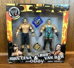 John Cena & Rob Van Dam WWE Jakks 2 Pack Figures Box Set New Rare RVD MITB WWF