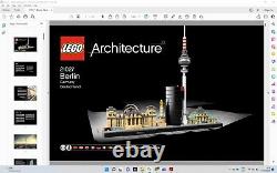 LEGO Architecture Berlin (21027) 100% Brand New Parts Retired Very Rare Set