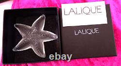 Lalique Clear Star Fish Paperweight New Boxed Rare
