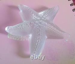 Lalique Clear Star Fish Paperweight New Boxed Rare