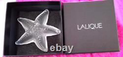 Lalique Clear Star Fish Paperweight New Boxed Rare