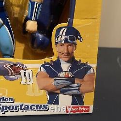 Lazy Town Action Sportacus Fisher Price Toy New in Box With Skateboard Very Rare