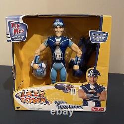 Lazy Town Action Sportacus Fisher Price Toy New in Box With Skateboard Very Rare