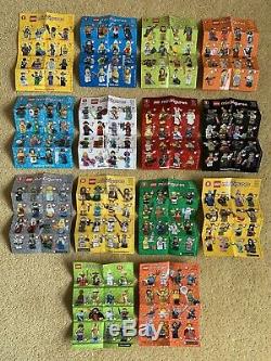 Lego Collectable Minifigures Bundle Series 1-15 + Custom Display Stand Very Rare
