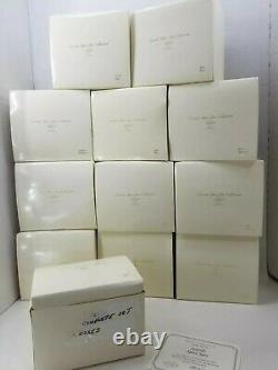 Lenox 1989 Spice Village 24 Vtg Porcelain Jars Orig Box Complete Set NOS Rare