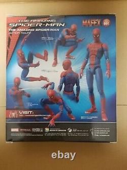 MEDICOM MAFEX No. 001 The Amazing Spider-Man Andrew Garfield Action Figure Rare