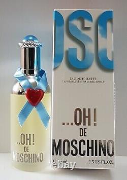 MOSCHINO OH! DE MOSCHINO Eau de Toilette 75ml SPRAY (NEW & BOXED) RARE