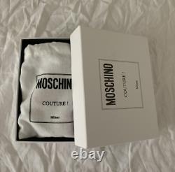 MOSCHINO Pink Brooch Crystal Embellished Statement Necklace NEW BOXED RARE