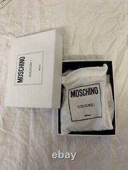 MOSCHINO Pink Brooch Crystal Embellished Statement Necklace NEW BOXED RARE