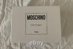 MOSCHINO Pink Brooch Crystal Embellished Statement Necklace NEW BOXED RARE