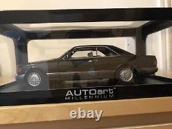 Mercedes Benz 500 Sec W126 C126 Autoart 1/18 Black Ultra Rare Brand New Boxed