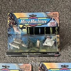 Micro Machines Aliens complete set Galoob New Boxed 1 2 3 Vintage Rare Alien