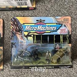 Micro Machines Aliens complete set Galoob New Boxed 1 2 3 Vintage Rare Alien