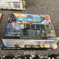 Micro Machines Aliens complete set Galoob New Boxed 1 2 3 Vintage Rare Alien