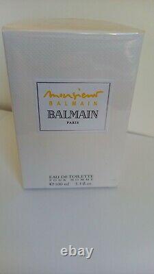 Monsieur Balmain 100ml EAU DE TOILETTE EDT Rare Discontinued New Boxed Vintage