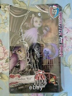 Monster High Freak Du Chic Clawdeen Wolf Doll New in Box Rare and Retired