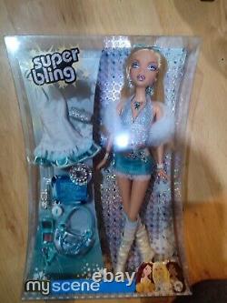 My Scene Barbie Super Bling Kennedy doll new in box Rare and undamaged