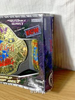 NEW BOXED RARE WWE ECW Rare World Heavyweight Championship Belt 2007 JAKKS Belt