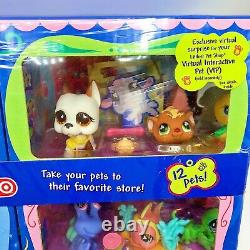 NEW IN BOX Littlest Pet Shop LPS TARGET EXCLSUIVE 12 Pets W Rares #748 #750