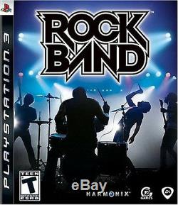 NEW PS3 Rock Band Special Edition Bundle Kit Drums Guitar Game Mic RARE NO BOX