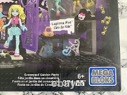 NEW RARE Boxed Mega Bloks Monsters High Graveyard Garden Party 371 Pcs