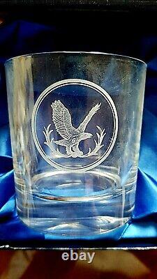 NEW / VINTAGE / BOXED RARE PAIR of GLASSES GLENEAGLES HOTEL / GOLF