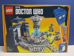 NEW rare LEGO IDEAS DOCTOR DR WHO TARDIS set 21304 dalek clara angel minifigure