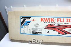 NOS NIP Rare Vintage Top Flite KWIK-FLI III RC Balsa Model Airplane Kit 60 Box