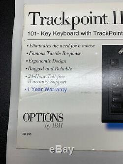 New 1997 Black IBM Model M13 Keyboard Trackpoint 13H6705 Sealed Box RARE