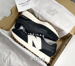 New Balance 327 Trainers Black Gum Moonbeam Size Uk 4 (w)? Rare Authentic