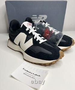 New Balance 327 Trainers Black Gum Moonbeam Size Uk 4 (w)? Rare Authentic