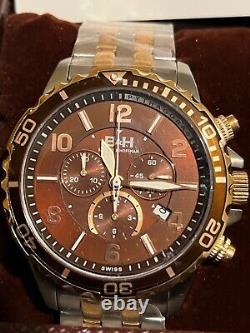 New Boxed Brant Hoffman Pythagoras Watch Rare Brown Dail 62627583 RRP £1250