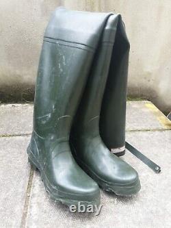 New Boxed Rare Gates Hunter Rubber Waders Gummistiefel Coursefisher UK 7