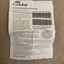 New In Box AGA COOKSHOP AGA Mini raised Pie Moulds Make 6 Pies Rare Fantastic