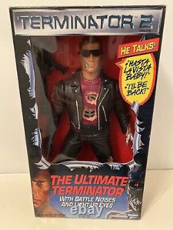 New Rare 1992 Terminator 2 Judgement Day Kenner 14 Talking Figure Boxed