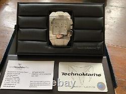 New Rare Hummer Technomarine White Hummer Watch With Box And Paperwork