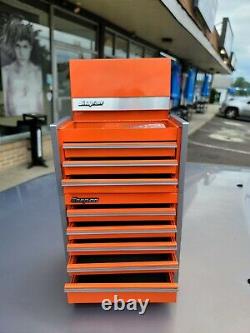New Snap-On Electric Orange Micro Tool Box RARE TOP & BOTTOM SET MINI JEWELRY