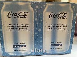 New boxed coca cola tumblers 2008/9 Rare Coke glasses