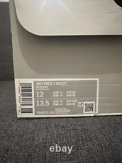 Nike Air Force 1 React Rare White Phantom UK11 Mens Brand New Boxed